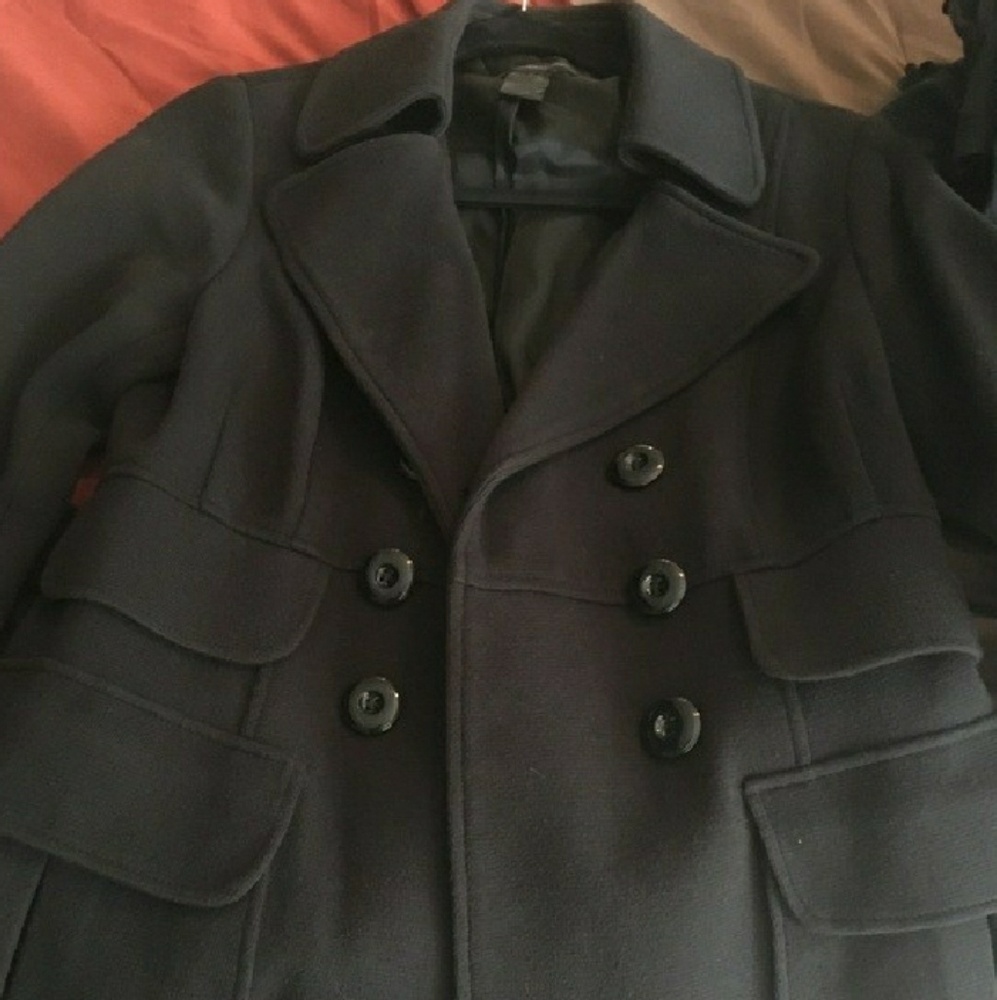 INC Black Peacoat